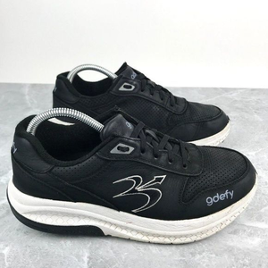 GDEFY By Gravity Defyer 'Orion' Women’s‎ 9.5 Walking Shoes Black Leather Comfort